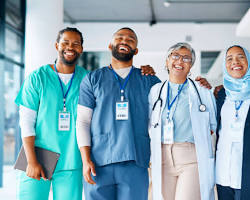 Hình ảnh về Healthcare workers team in hospital