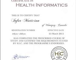 Hình ảnh về Informatics Certificate Sample