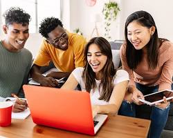 Hình ảnh về Diverse group of students studying together