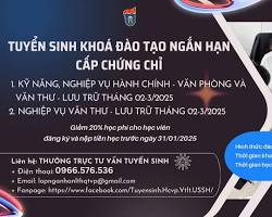 Hình ảnh về Tuyển sinh poster for Học viện Đào tạo Trực tuyến